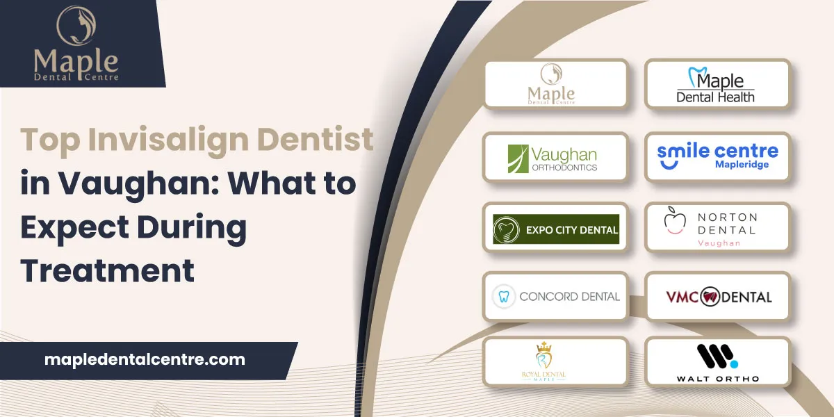Clear Invisalign aligners and case